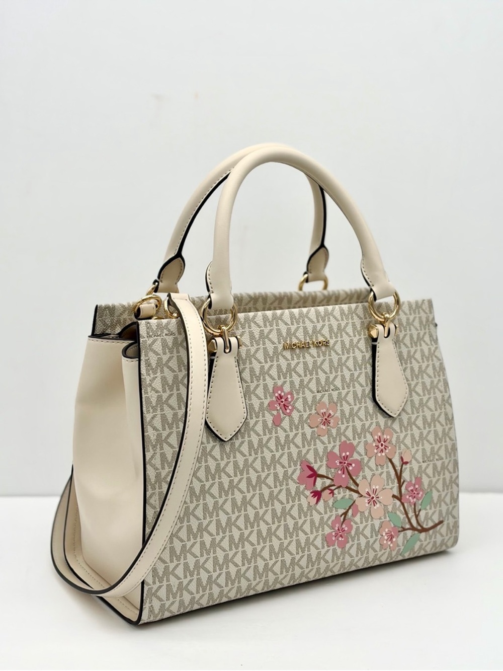 MICHAEL KORS Marilyn Md Embellished Signature Logo Satchel Crossbody - Picture 4 of 15